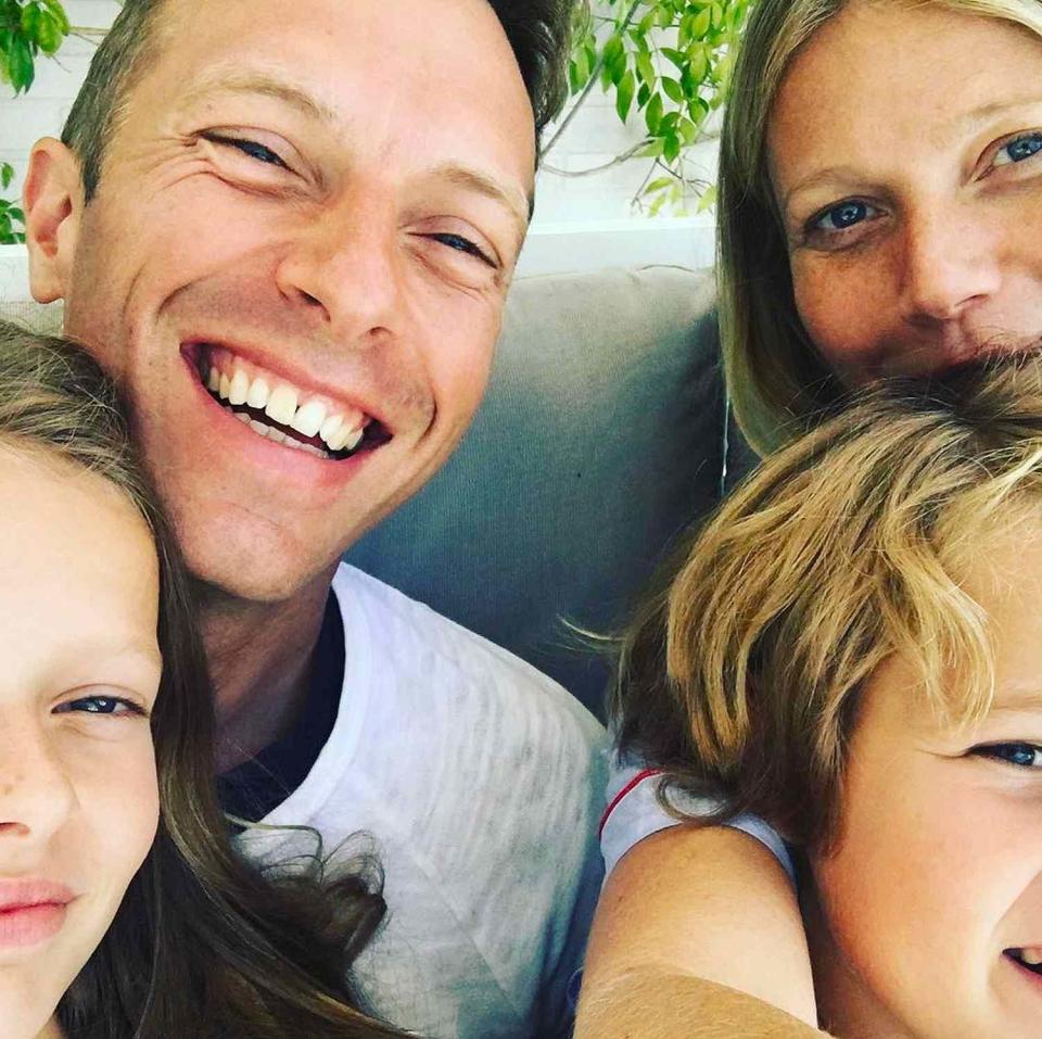 Gwyneth Paltrow/Instagram Chris Martin and Gwyneth Paltrow with their kids