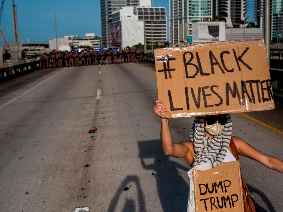 Protests Minneapolis highway black lives matter