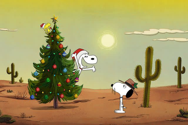 <p>Courtesy of Apple</p> A still from 'The Snoopy Show' Christmas special