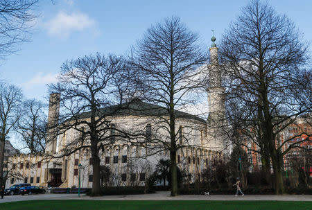 The Brussels' Great Mosque is seen in Brussels, Belgium January 19, 2018. Picture taken January 19, 2018. REUTERS/Yves Herman