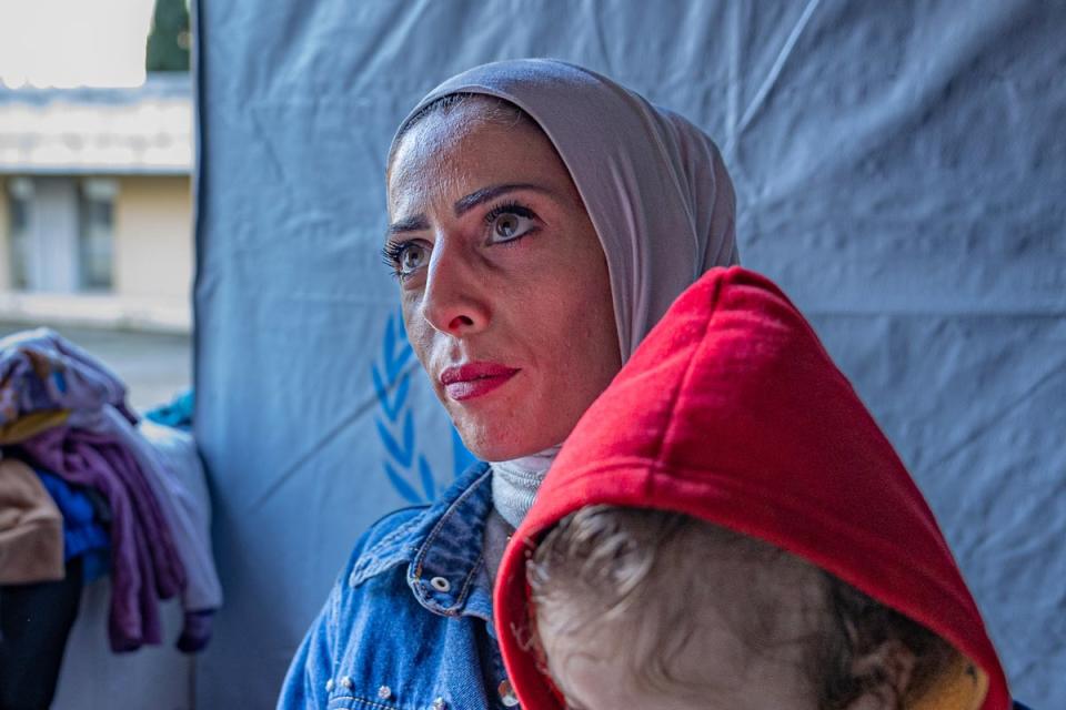 Asmaa fled from Syria’s civil war to Lebanon and has now had to flee her home on the border thanks to clashes between Israeli forces and Hezbollah (Bel Trew/The Independent)
