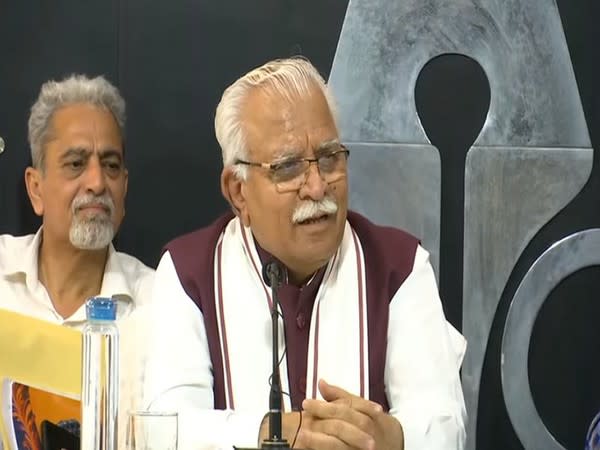 Haryana Chief Minister Manohar Lal Khattar (Photo/ANI)