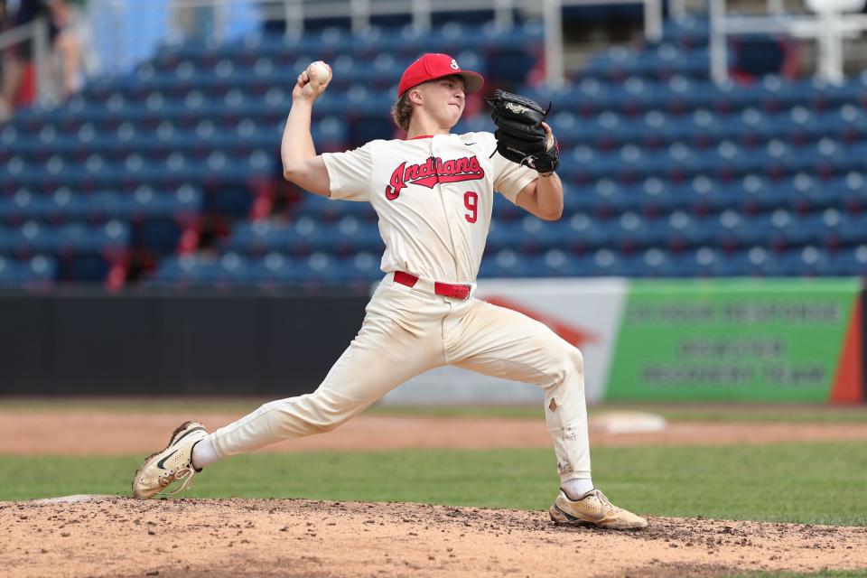 Ryan Mealy started on the mound for Ketcham at the NY State semi final game at Mirabito Stadium