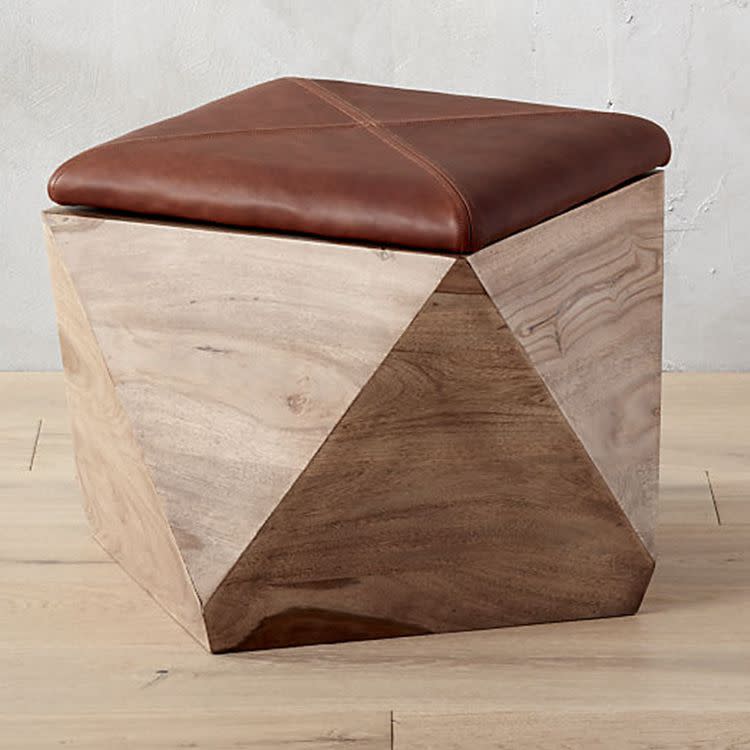 CB2 Hexagon Storage Ottoman