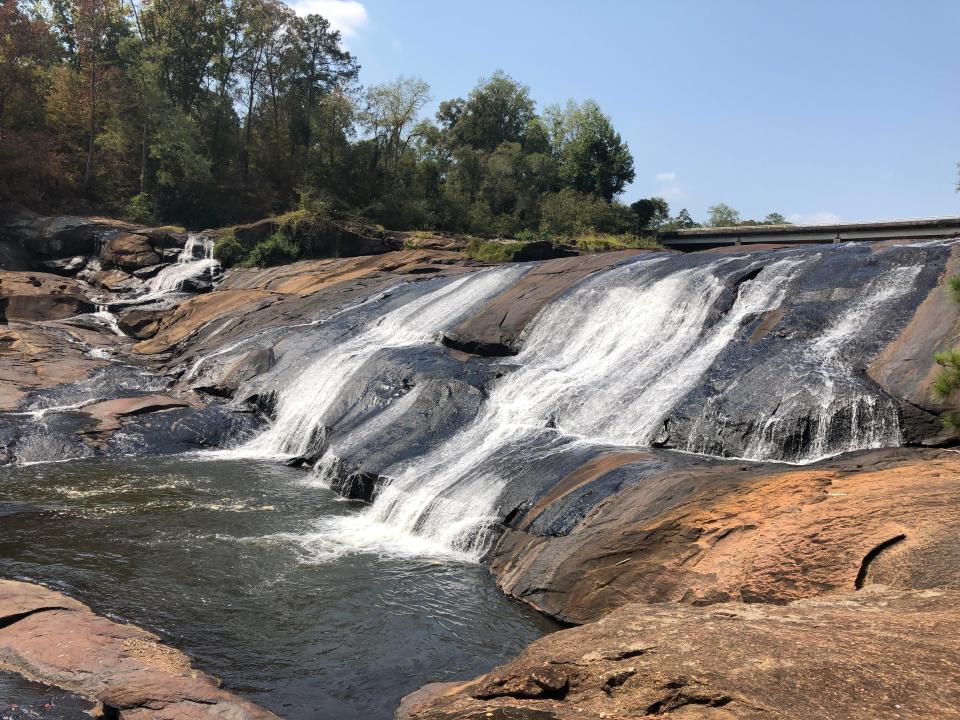 High Falls is the tallest cascading waterfall south of Atlanta, according the state’s website. (PHOTO: Scott Flynn, WSB-TV)