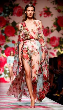 Presentation of Blumarine Spring/Summer 2020 collection during fashion week in Milan