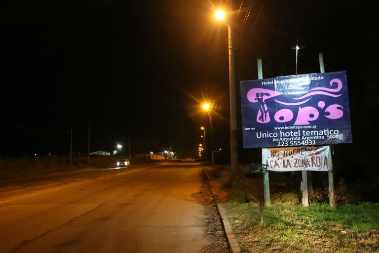 Posibles lugares a donde se podría mudar la Zona Roja en Mar del Plata. Avenida Antártida Argentina cerca al Cementerio Parque.