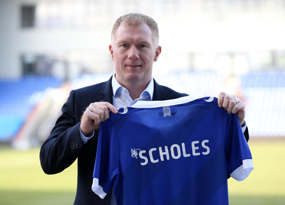 Scholes lasted just 31 days as Oldham boss before resigning.