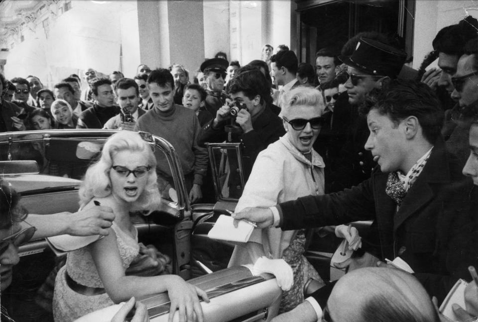 Diana Dors and Ginger Rogers, 1956