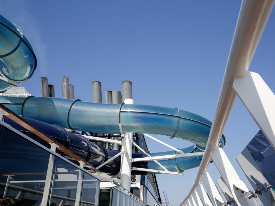 A water slide in the MSC Meraviglia