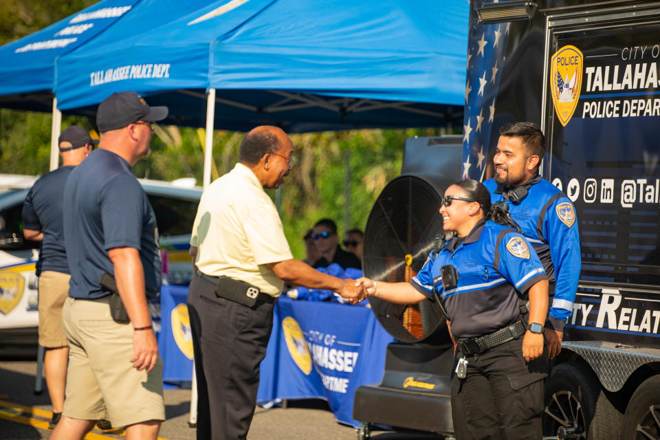 The Tallahassee Police Department hosted a free community event for National Night Out at Cascades Park on Tuesday, Aug. 1, 2023.