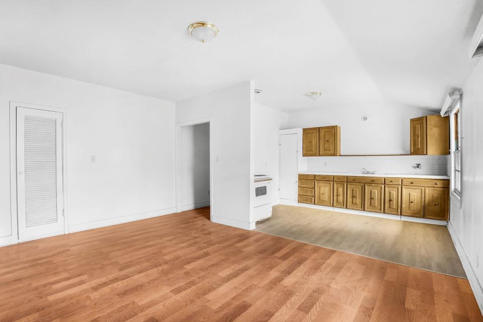 A look inside a renovated residential building in Campo. Many of the residences have been renovated with vinyl plank flooring, washer/dryer hookups and newer roofs.