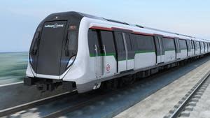 BOMBARDIER MOVIA metro train currently in delivery for the North-South and East-West Lines.