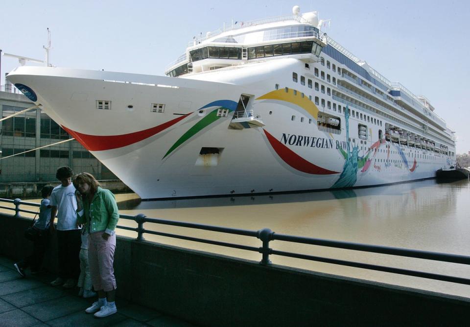 The ship is cholera-free although health testing remains underway (Getty Images)