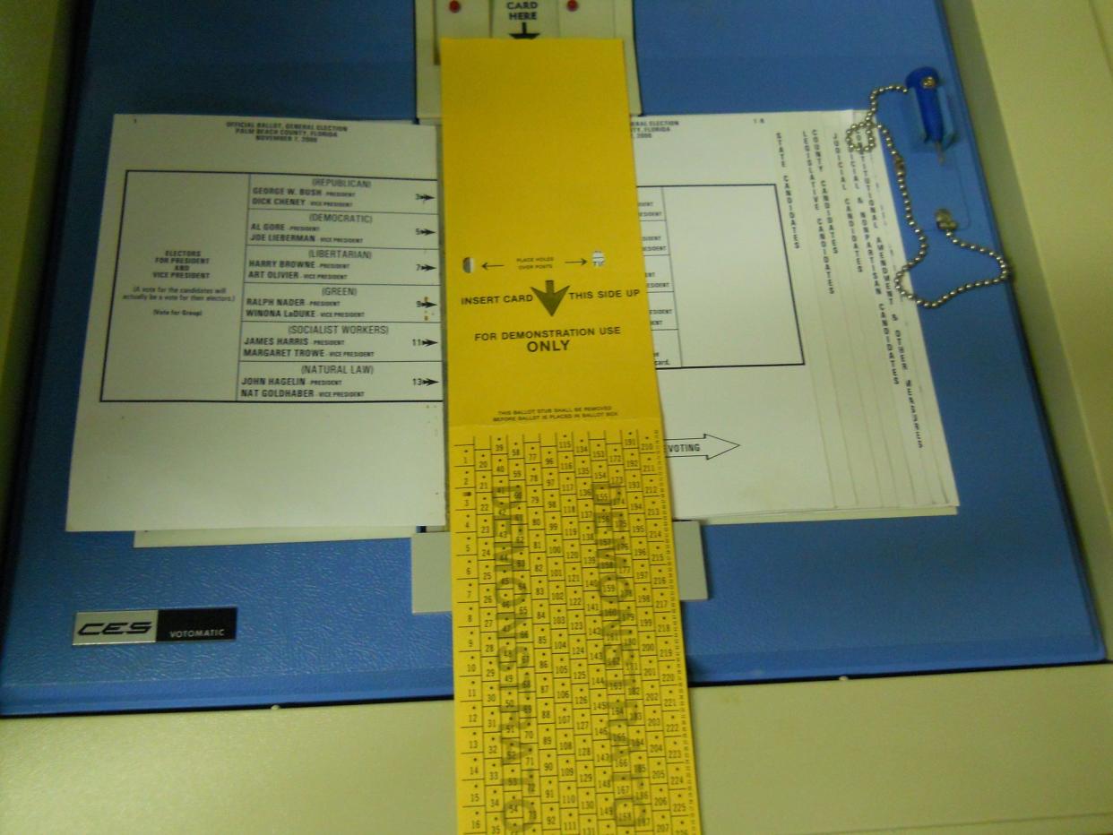 Palm Beach County Votomatic machine used in 2000 Presidential election