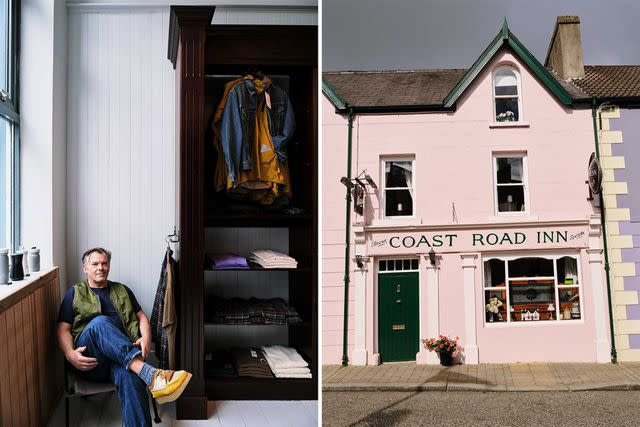 <p>Simon Watson</p> From left: Paul Craig at his Belfast menswear shop, the Bureau; the Coast Road Inn, outside Carnlough.