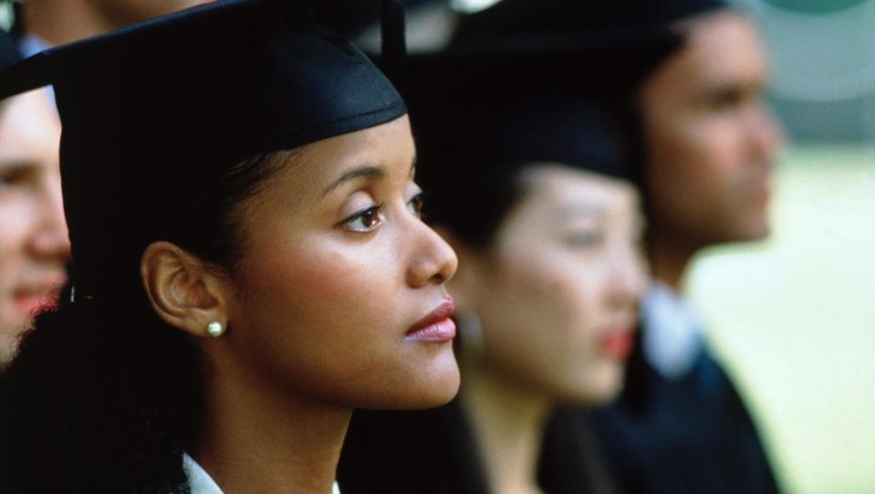 <span class="caption">Jobs could be hard to keep or find for quite a while.</span> <span class="attribution"><a class="link " href="https://www.gettyimages.com/detail/photo/graduates-during-commencement-ceremony-royalty-free-image/532462384?adppopup=true" rel="nofollow noopener" target="_blank" data-ylk="slk:Chuck Savage/Getty Images;elm:context_link;itc:0;sec:content-canvas">Chuck Savage/Getty Images</a></span>