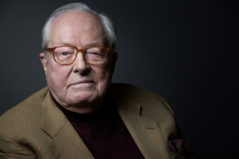 Portrait de Jean-Marie Le Pen le 2 février 2022 à Rueil-Malmaison (Hauts-de-Seine) (JOEL SAGET)