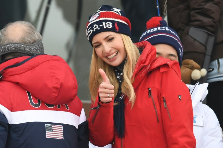 Ivanka Trump watched the men's big air final as part of a whirlwind schedule