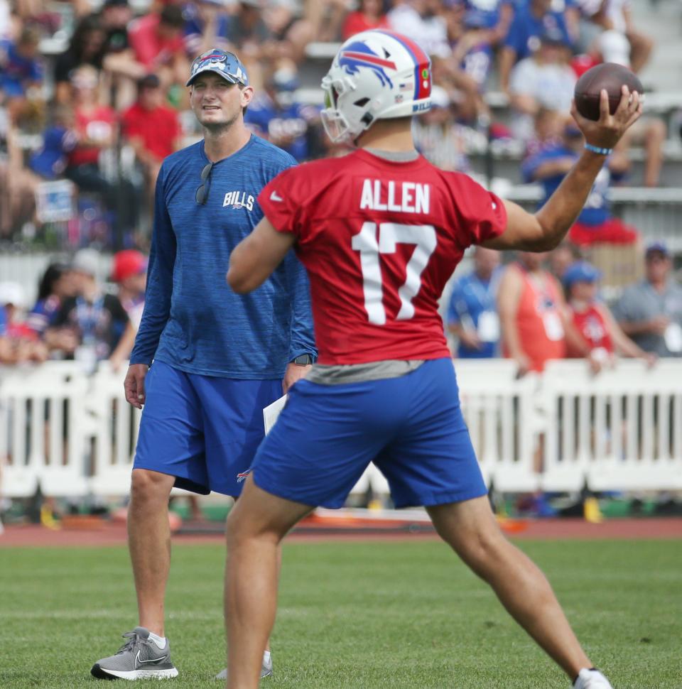 Josh Allen will start Saturday, his first live game action with Ken Dorsey calling the plays.