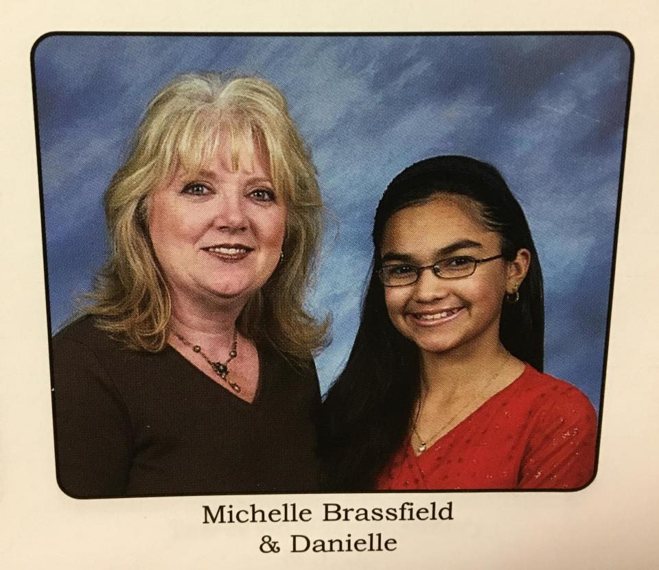 An undated church directory photo of Danielle and her mother, Michelle, whose married name was then Brassfield. Danielle's husband, Devin Kelley, was apparently targeting his mother-in-law, now Michelle Shields, when he went to the church. (Photo: Melissa Jeltsen/HuffPost)