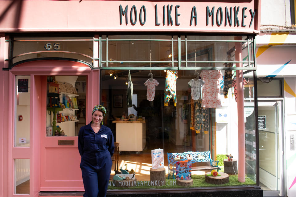 Kent children's shop Moo Like a Monkey, owned by Lou Johnson, is celebrated in the SmallBiz100 ahead of Small Business Saturday  