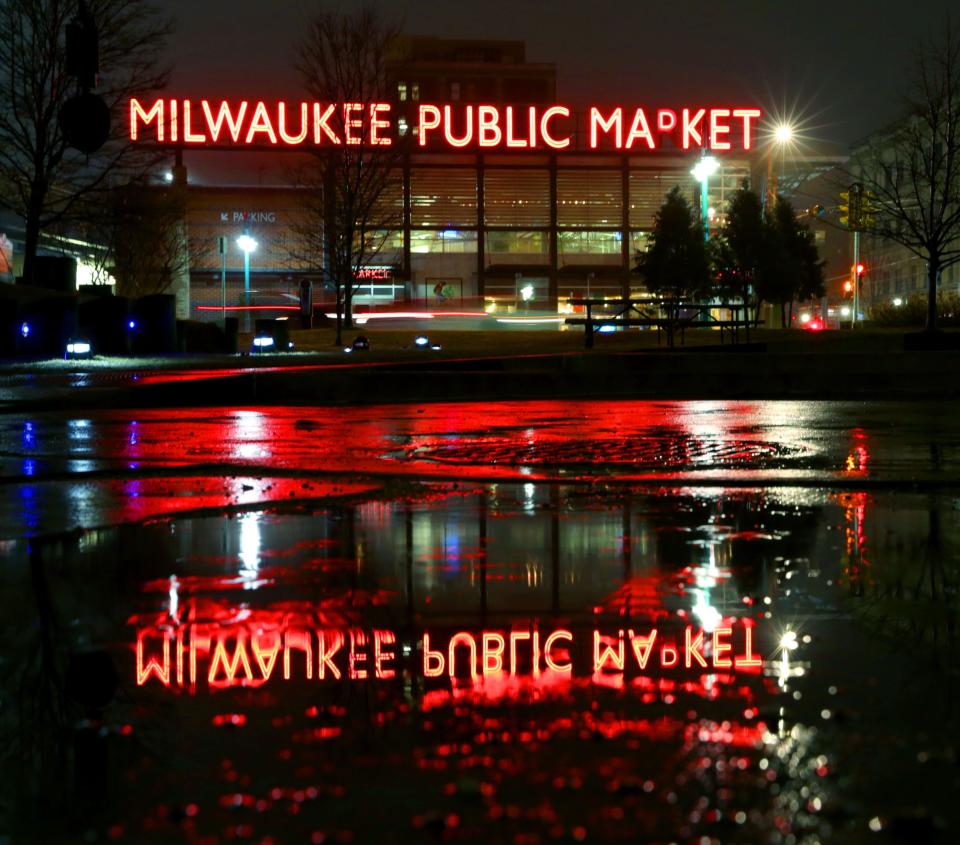 58. The Milwaukee Public Market sign has basically become a local landmark. The Market sits at the corner of what was once known as Commission Row, once packed with Italian fruit and vegetable wholesalers. It's now has local vendors selling an impressive range of goods.