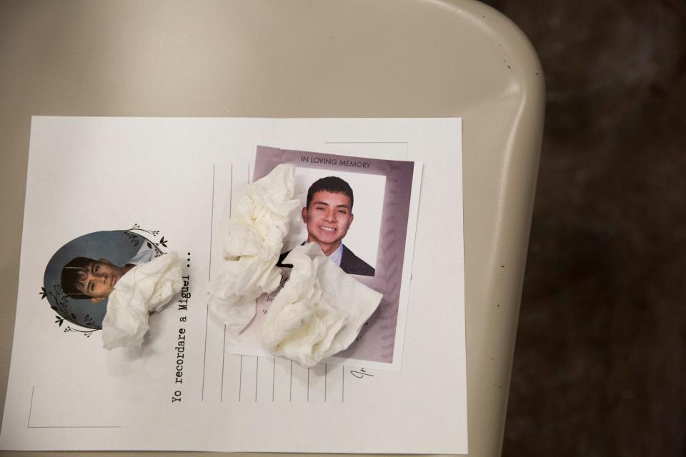 A memorial for Miguel Romero, was held for the teen at Horizon High School on Feb. 13, 2024. Romero was killed in a hit-and-run in East El Paso.