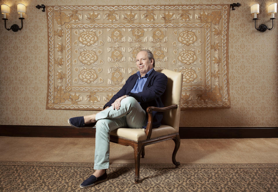 This July 10, 2019 photo shows composer Hans Zimmer posing for a portrait at the Montage Hotel in Beverly Hills, Calif., to promote the film "The Lion King." (Photo by Rebecca Cabage/Invision/AP)