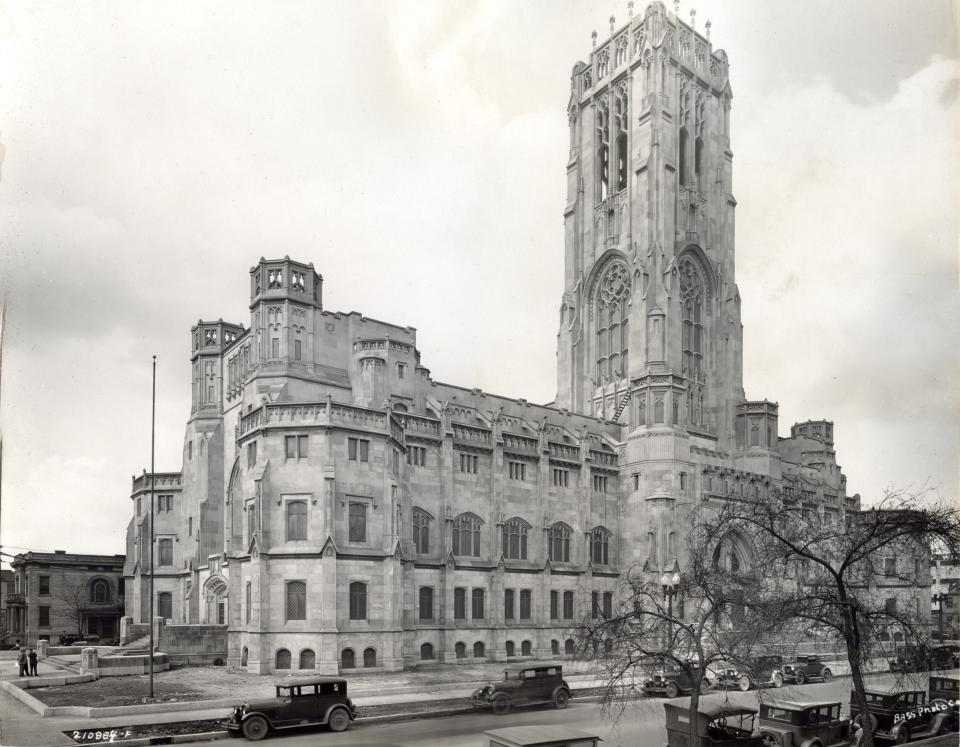 The Scottish Rite Cathedral in Indianapolis is one of the many landmark, historic buildings around the country that were constructed with Indiana limestone. 