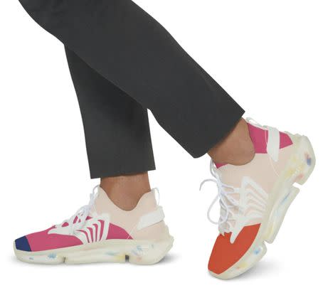 And finally, a pair of colorblock sneakers