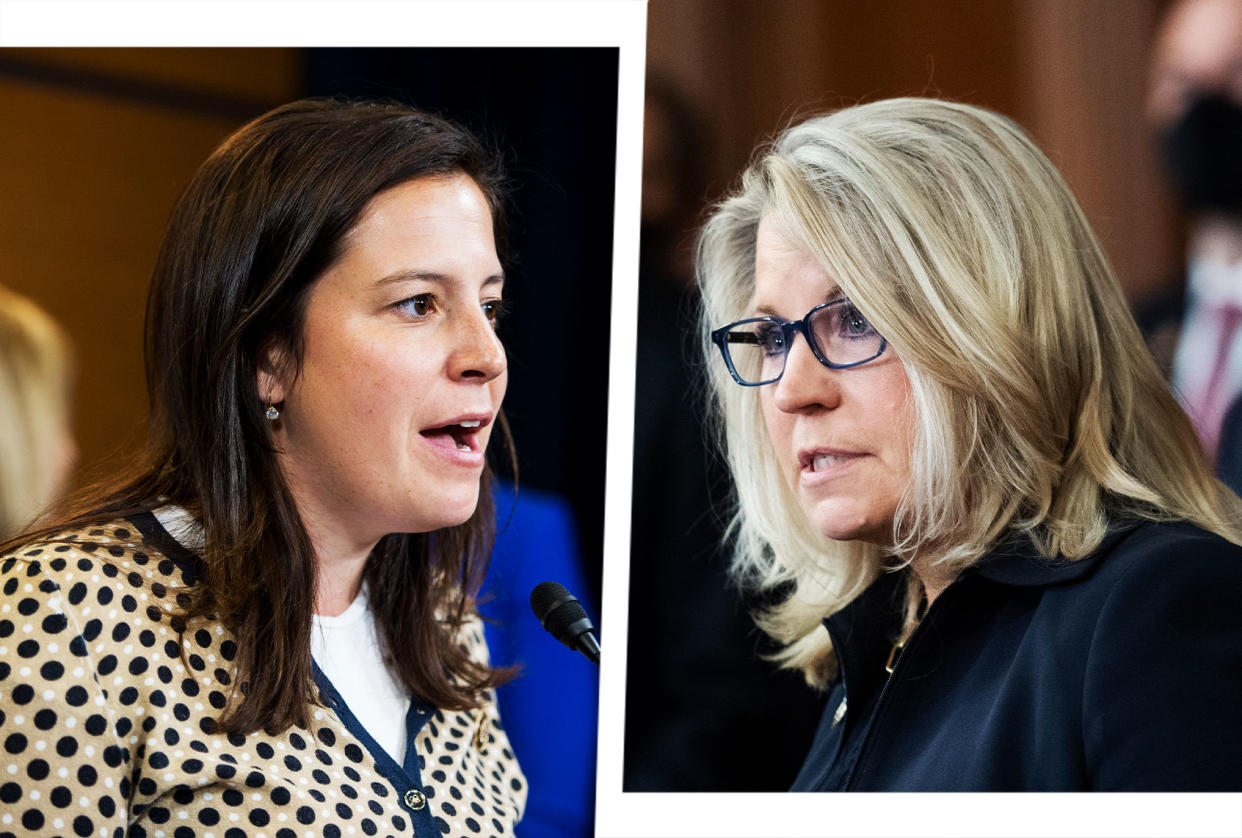 Elise Stefanik; Liz Cheney Photo illustration by Salon/Getty Images