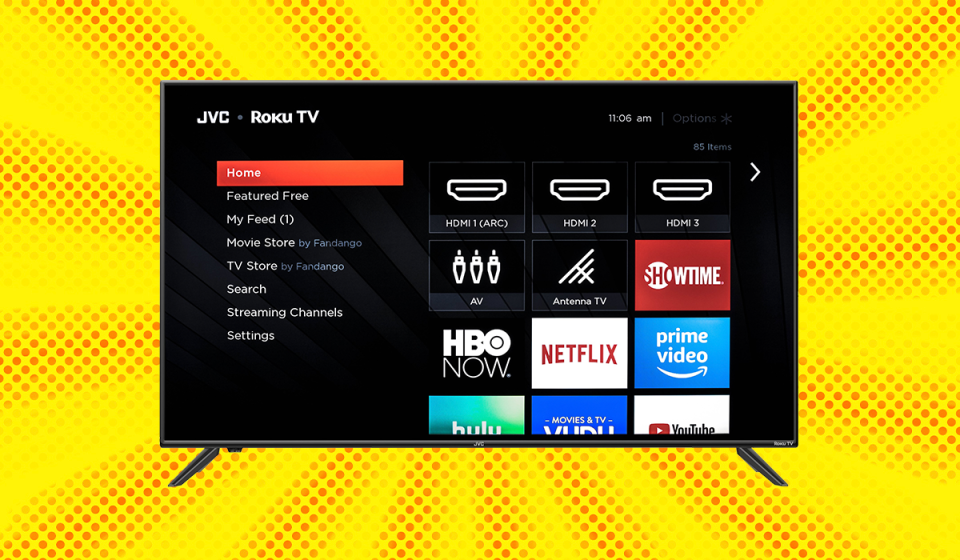 Save $111 on this JVC 50-inch Class 4K Ultra HD Roku Smart LED TV. (Photo: Walmart)