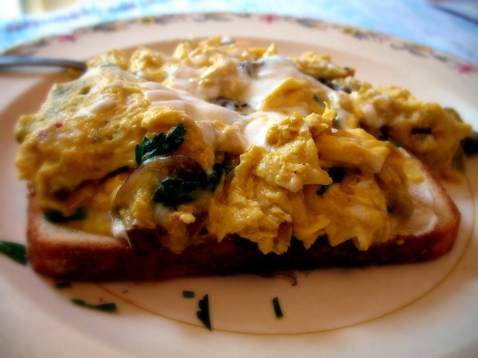 Eggs on toast