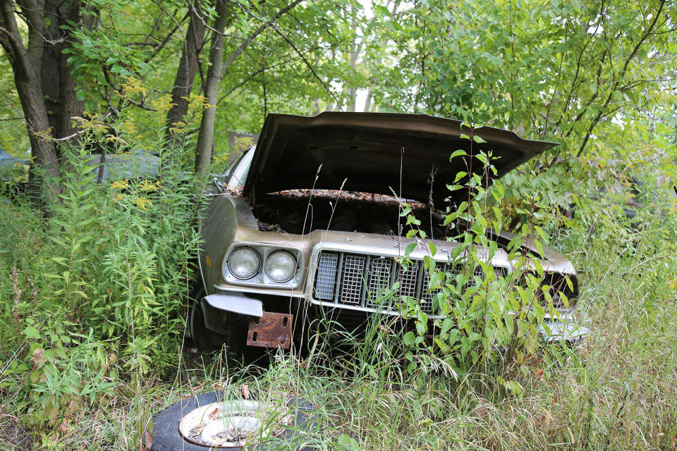 <p>Many thousands of 1975 and 1976 Ford Gran Torino coupes were painted red, and given a white stripe, to replicate the automotive star of <strong>Starsky & Hutch</strong>. Had it not been a Brougham two-door hardtop, this one may have undergone a similar transformation and survived.</p>