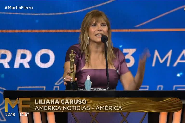 Liliana Caruso, mejor labor periodística femenina