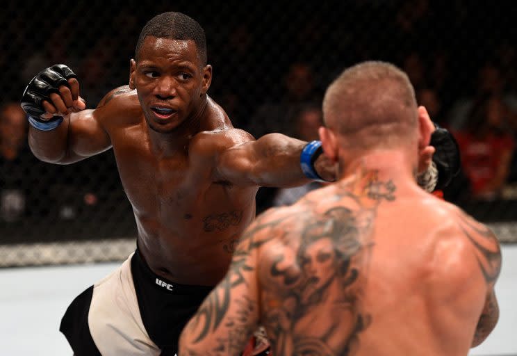 Will Brooks won a narrow decision over Ross Pearson in his UFC debut. (Getty)