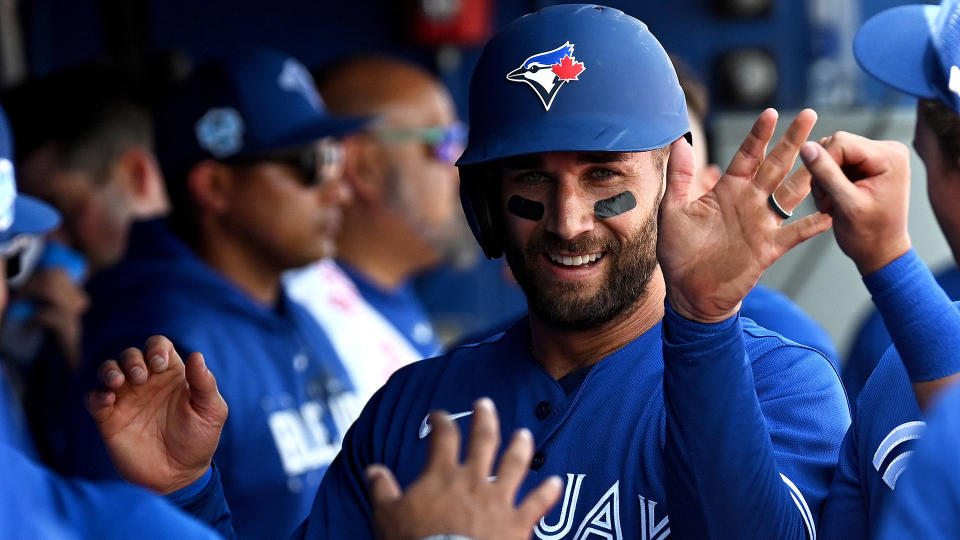 Kevin Kiermaier brings another veteran presence to the Blue Jays' clubhouse. (Jonathan Dyer-USA TODAY Sports