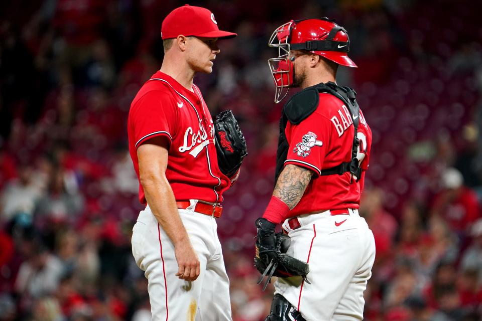 Tucker Barnhart was the last Reds player to win a Gold Glove, earning one in both 2017 and 2020.