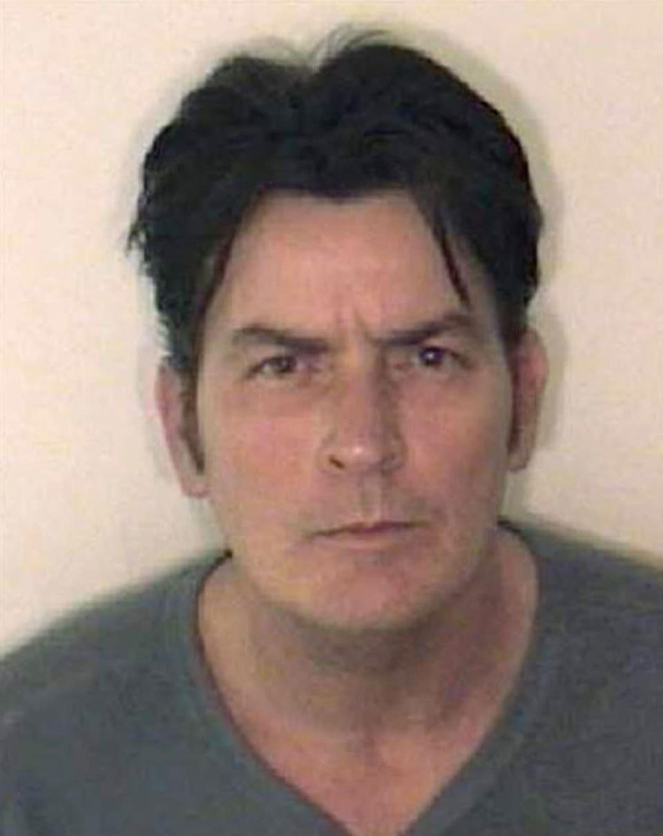 Charlie Sheen The ‘Hot Shots’ actor was arrested in 2009 in Aspen on a domestic violence charge.