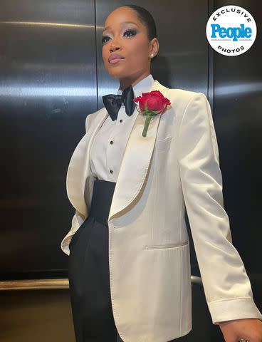 <p>Kenya Rucker</p> Keke Palmer getting ready for the NAACP Image Awards