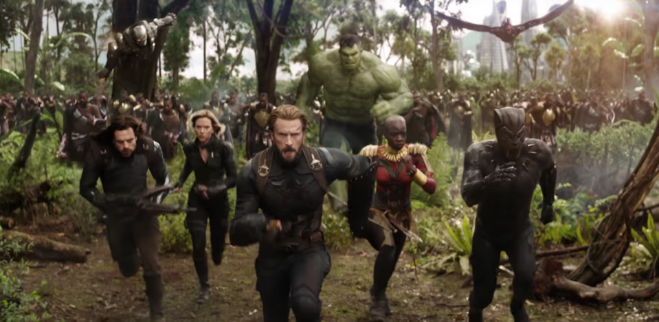 How many characters are in Avengers: Infinity War?