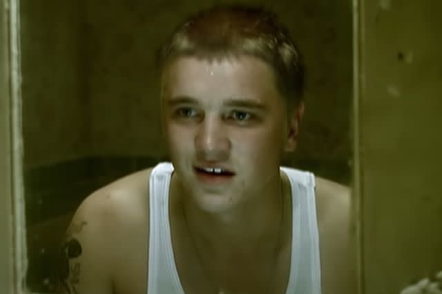 <p>Eminem/ Youtube</p> Devon Sawa in Eminem's 'Stan' music video