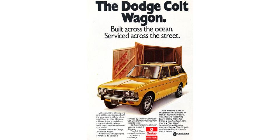 1973 dodge colt wagon magazine advertisement