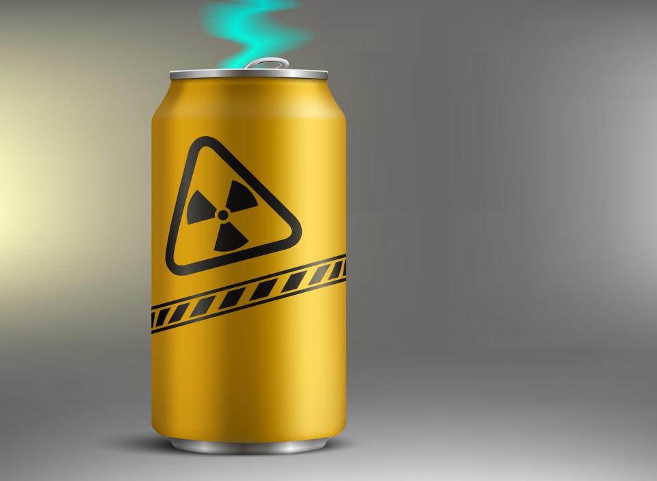 Refreshingly radioactive? <a href="http://www.shutterstock.com/pic.mhtml?id=225920680" rel="nofollow noopener" target="_blank" data-ylk="slk:Drink image via www.shutterstock.com.;elm:context_link;itc:0;sec:content-canvas" class="link ">Drink image via www.shutterstock.com.</a>