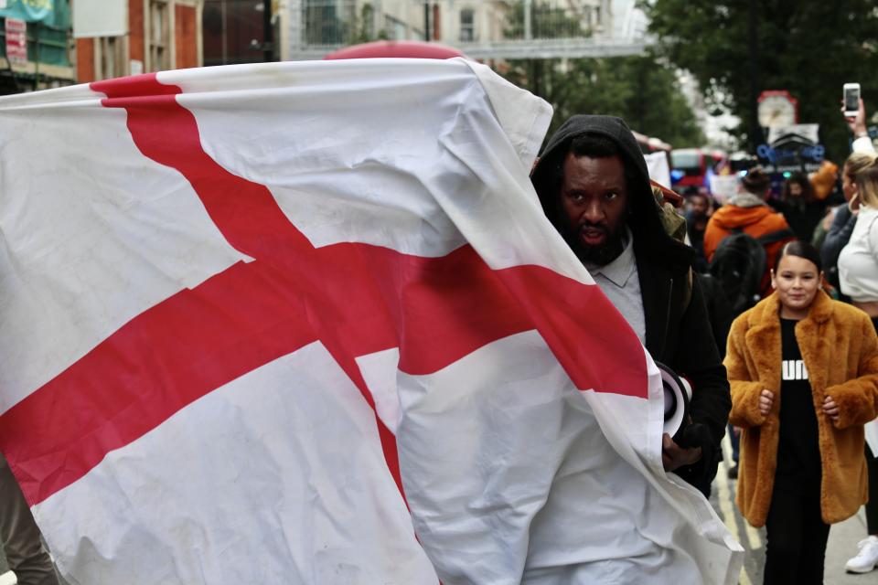 StandUpX protest against Covid-19 measures in London