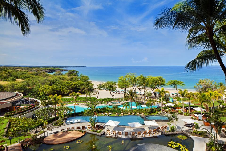 The Westin Hapuna, a stone’s throw away from the Hawaiian shores.