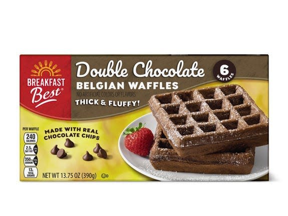 Breakfast Best double-chocolate Belgian waffles