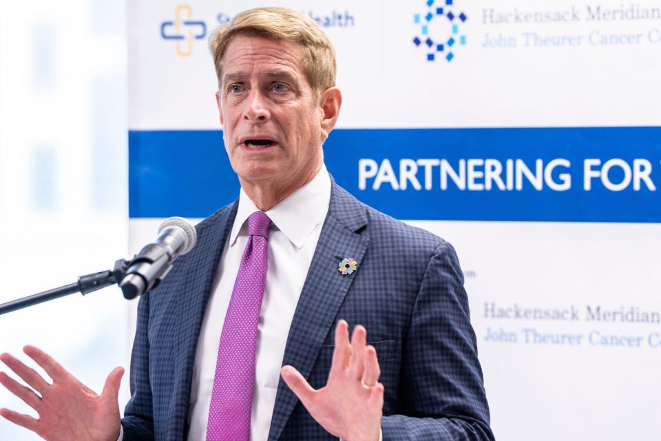 Hackensack Meridian announced a partnership with Compass Pathways, a UK-based biotechnology company, to research the company's synthetic psilocybin treatment. That could lead to clinical trials and eventually "create real change for people suffering with some of the most difficult-to-treat mental health conditions," Hackensack Meridian CEO Robert Garrett said.