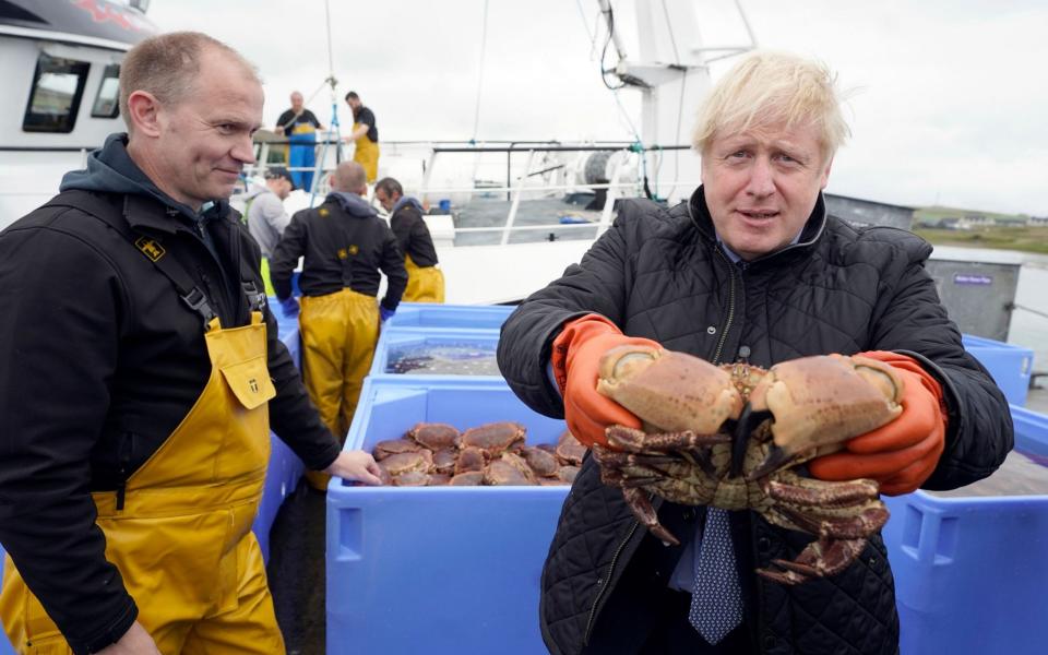 Boris Johnson has insisted Brexit will mean the UK takes back control of its waters - Andrew Parsons/Shutterstock